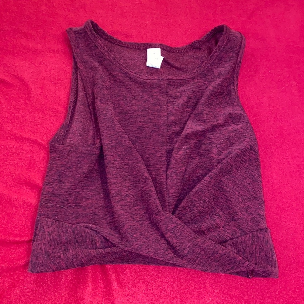 Two Tone Front Cross Crop Too